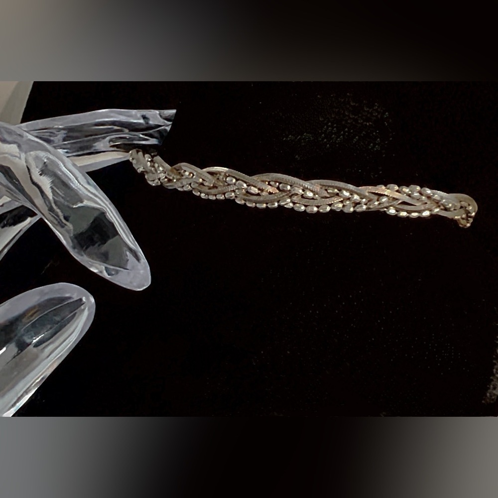 Danecraft Textured & Braided Silver Bracelet